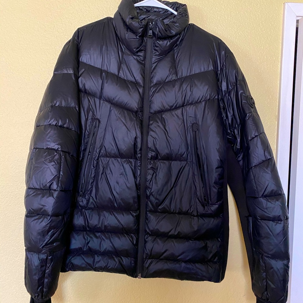 Michael kors black quilted puffer jacket